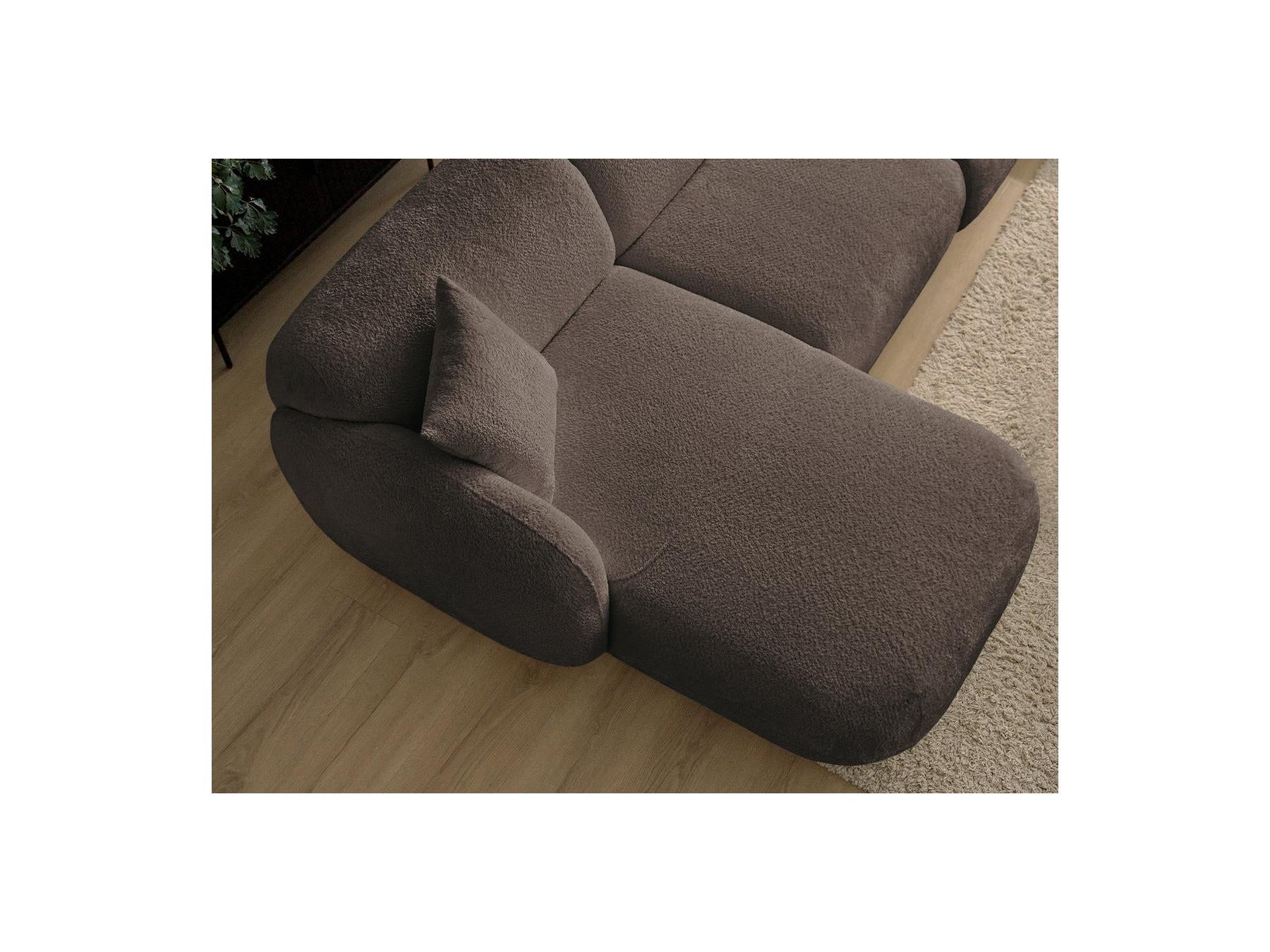 Anda - Modular Fixed Corner Sofa - Chenille Fabric - Left Corner