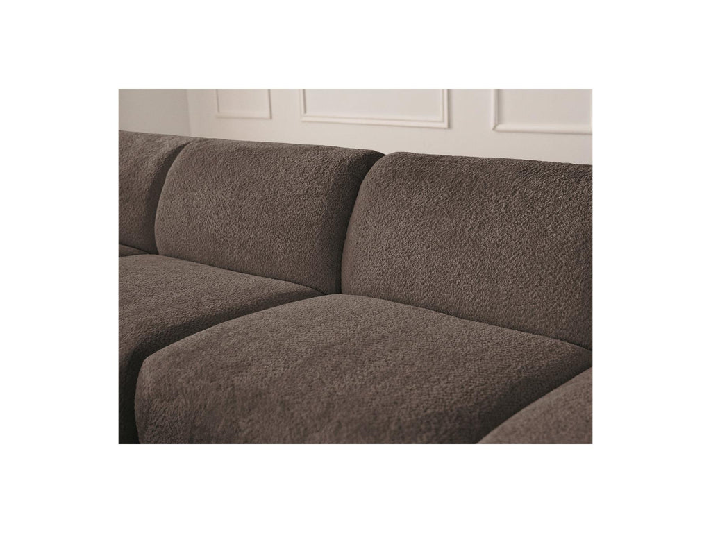 Anda - Modular Fixed Corner Sofa - Chenille Fabric - Left Corner