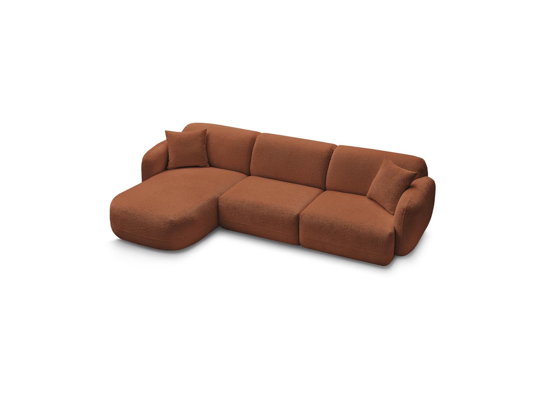 Anda - Modular Fixed Corner Sofa - Chenille Fabric - Left Corner