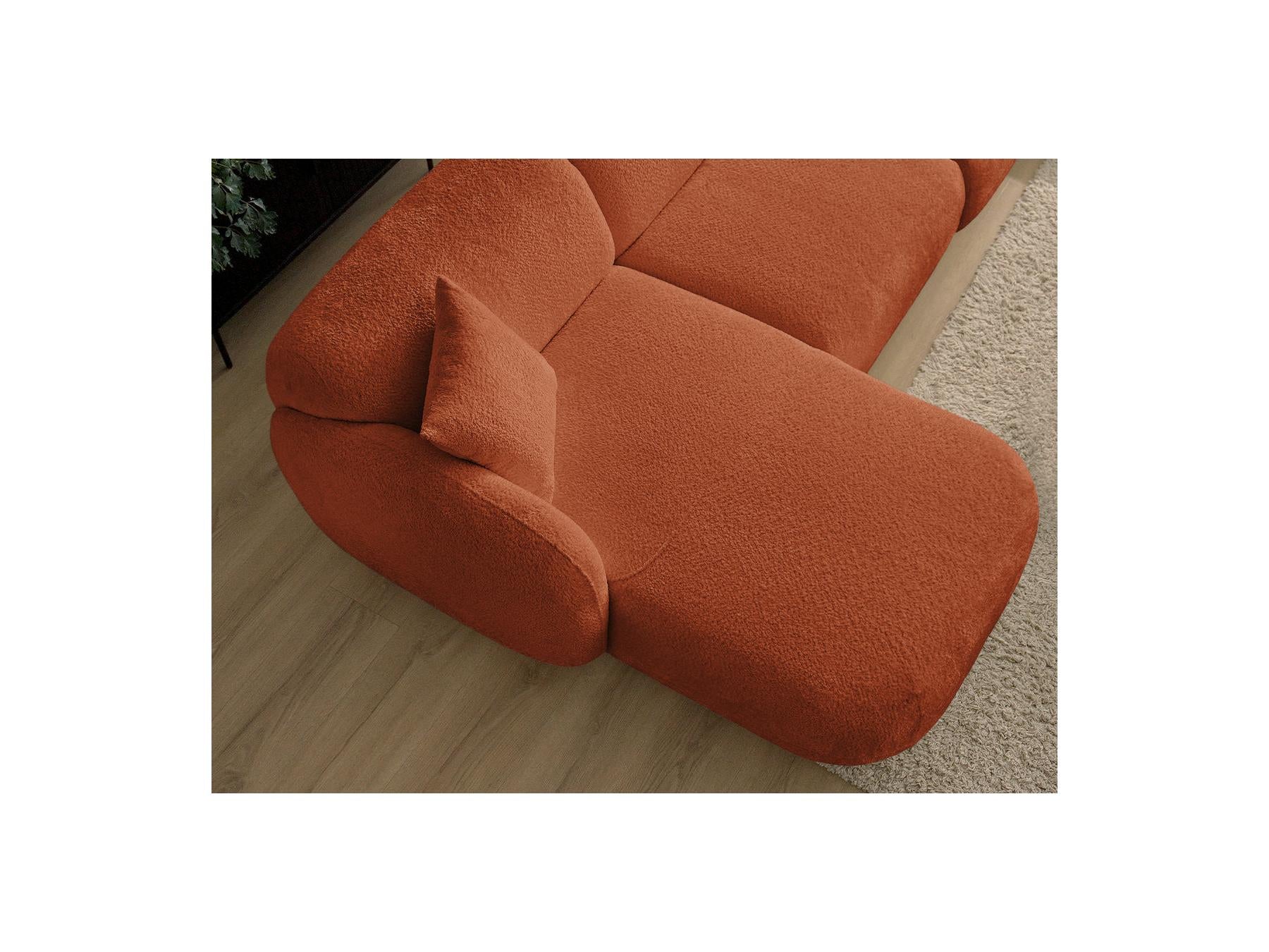 Anda - Modular Fixed Corner Sofa - Chenille Fabric - Left Corner