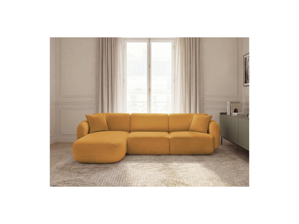 Anda - Modular Fixed Corner Sofa - Chenille Fabric - Left Corner