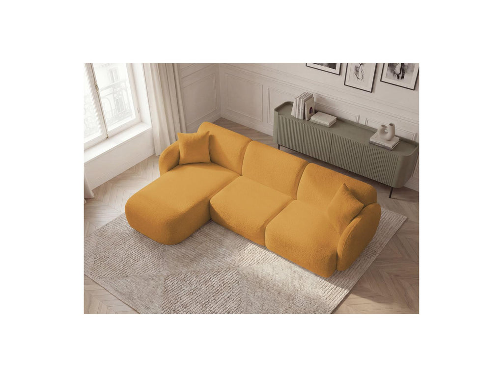 Anda - Modular Fixed Corner Sofa - Chenille Fabric - Left Corner