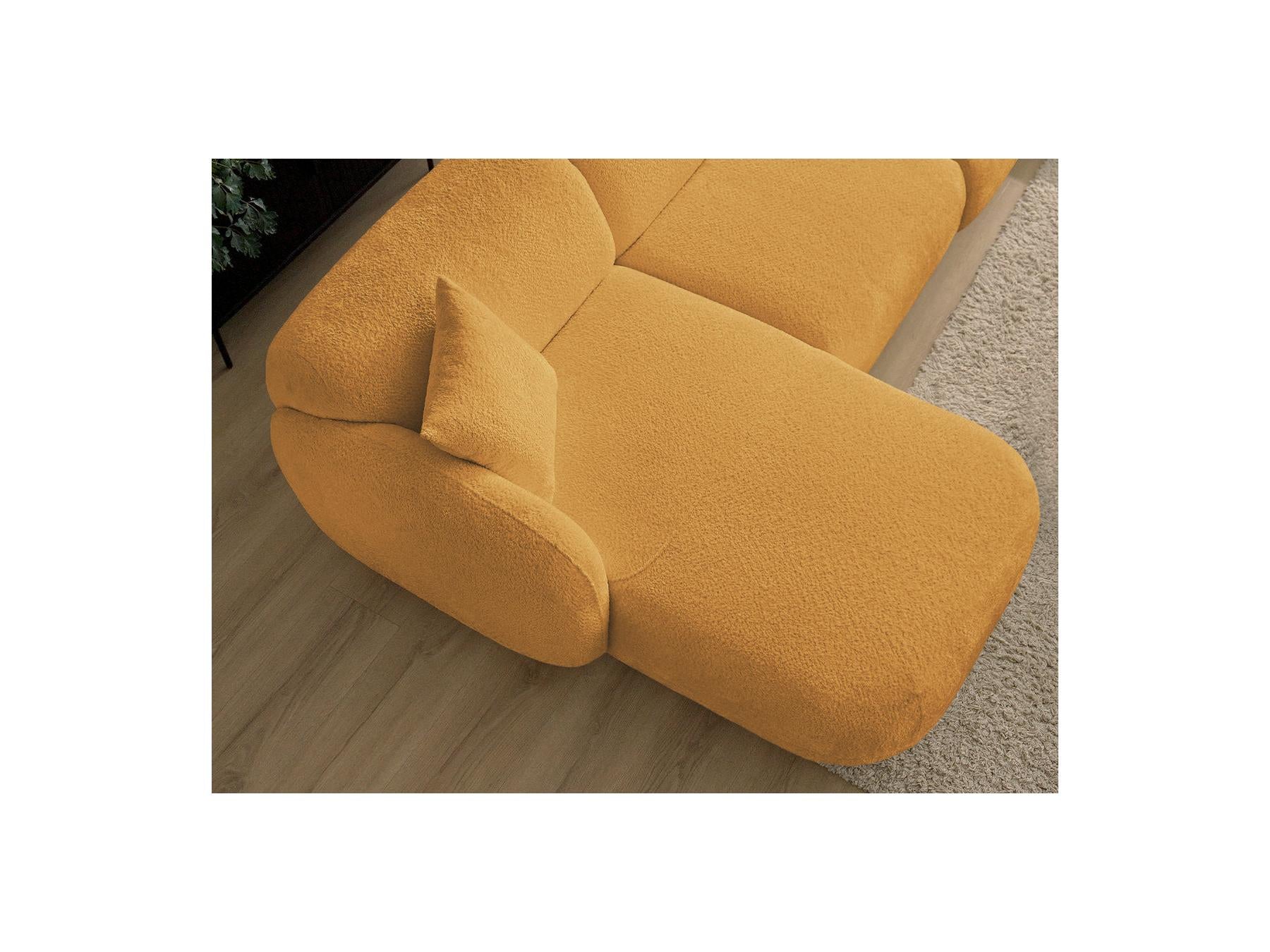 Anda - Modular Fixed Corner Sofa - Chenille Fabric - Left Corner