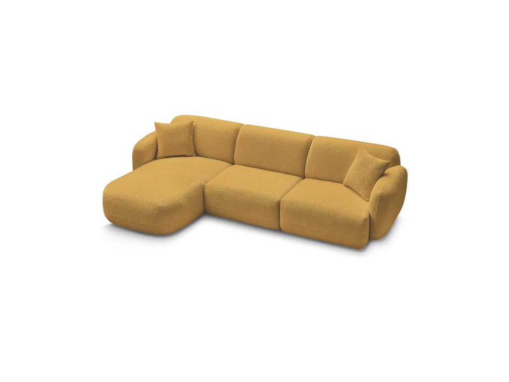 Anda - Modular Fixed Corner Sofa - Chenille Fabric - Left Corner