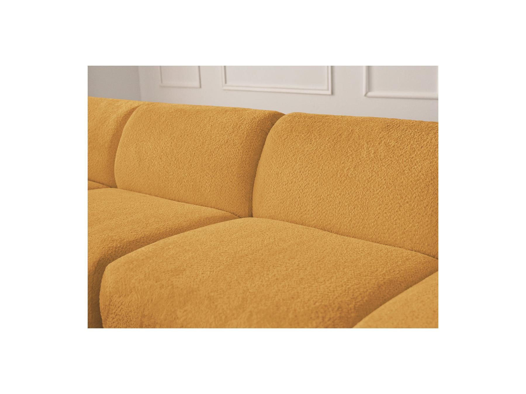 Anda - Modular Fixed Corner Sofa - Chenille Fabric - Left Corner