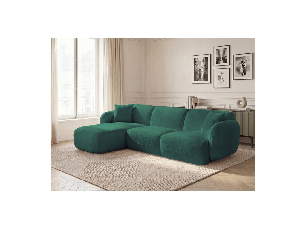 Anda - Modular Fixed Corner Sofa - Chenille Fabric - Left Corner