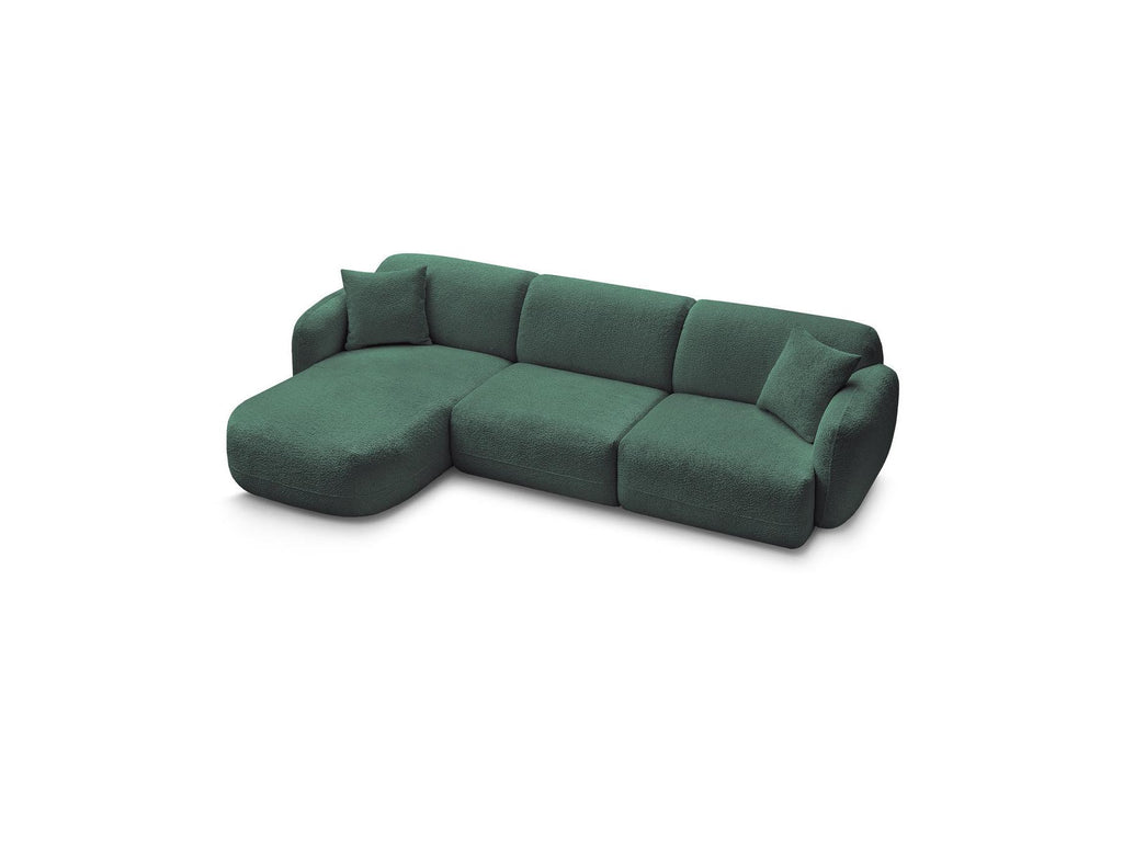 Anda - Modular Fixed Corner Sofa - Chenille Fabric - Left Corner