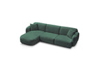 Anda - Modular Fixed Corner Sofa - Chenille Fabric - Left Corner