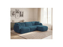 Anda - Canapé D'Angle Fixe Modulable - Tissu Chenille - Angle Droit