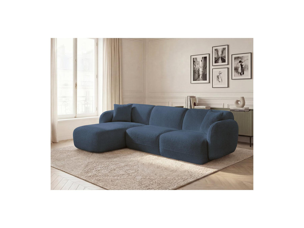 Anda - Modular Fixed Corner Sofa - Chenille Fabric - Left Corner