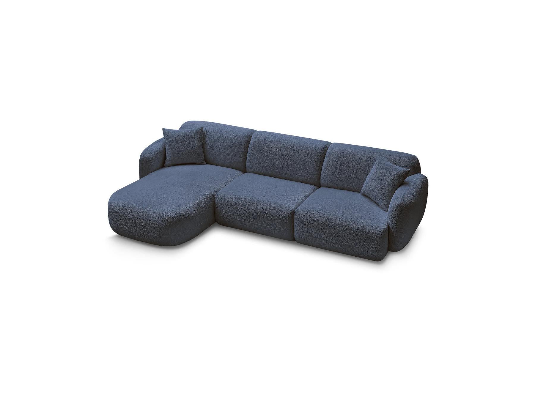 Anda - Modular Fixed Corner Sofa - Chenille Fabric - Left Corner