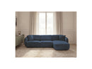 Anda - Canapé D'Angle Fixe Modulable - Tissu Chenille - Angle Droit