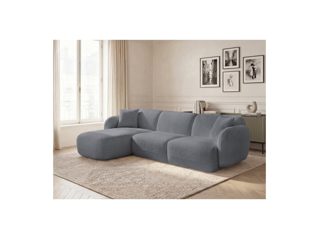 Anda - Modular Fixed Corner Sofa - Chenille Fabric - Left Corner