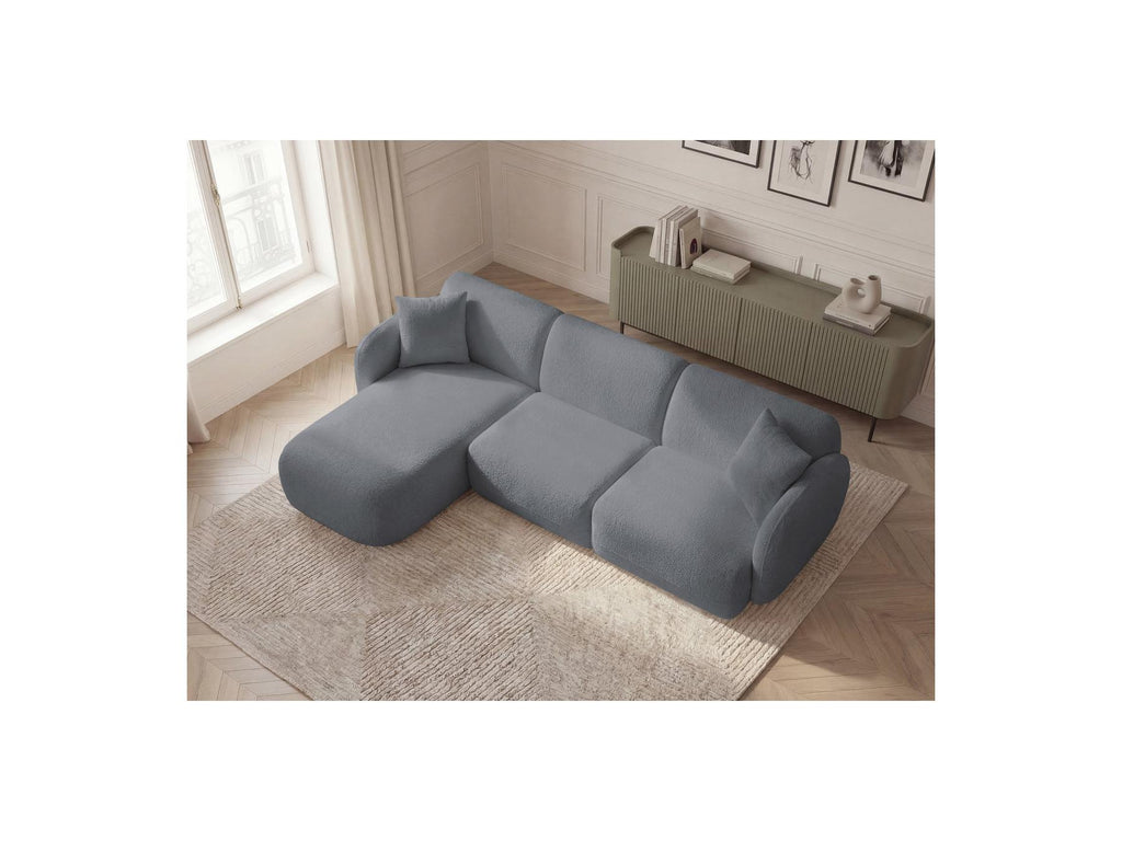 Anda - Modular Fixed Corner Sofa - Chenille Fabric - Left Corner