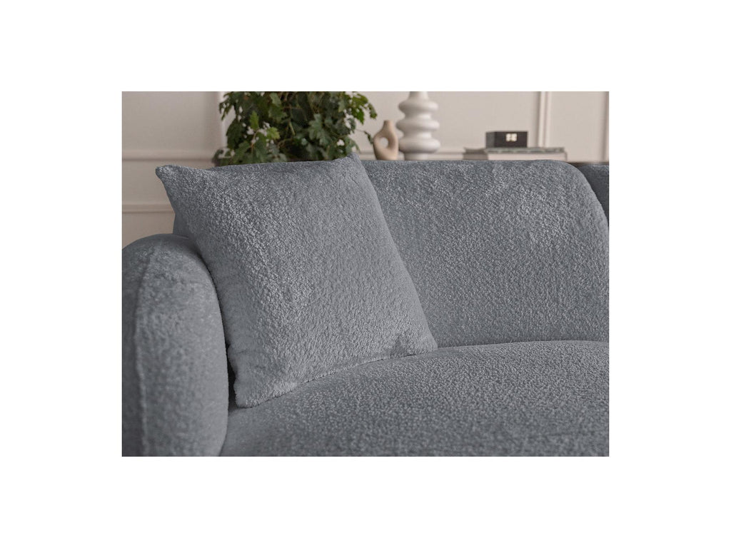 Anda - Modular Fixed Corner Sofa - Chenille Fabric - Left Corner