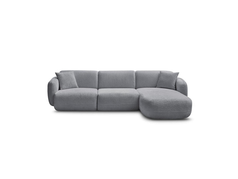 Anda - Canapé D'Angle Fixe Modulable - Tissu Chenille - Angle Droit