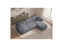 Anda - Canapé D'Angle Fixe Modulable - Tissu Chenille - Angle Droit