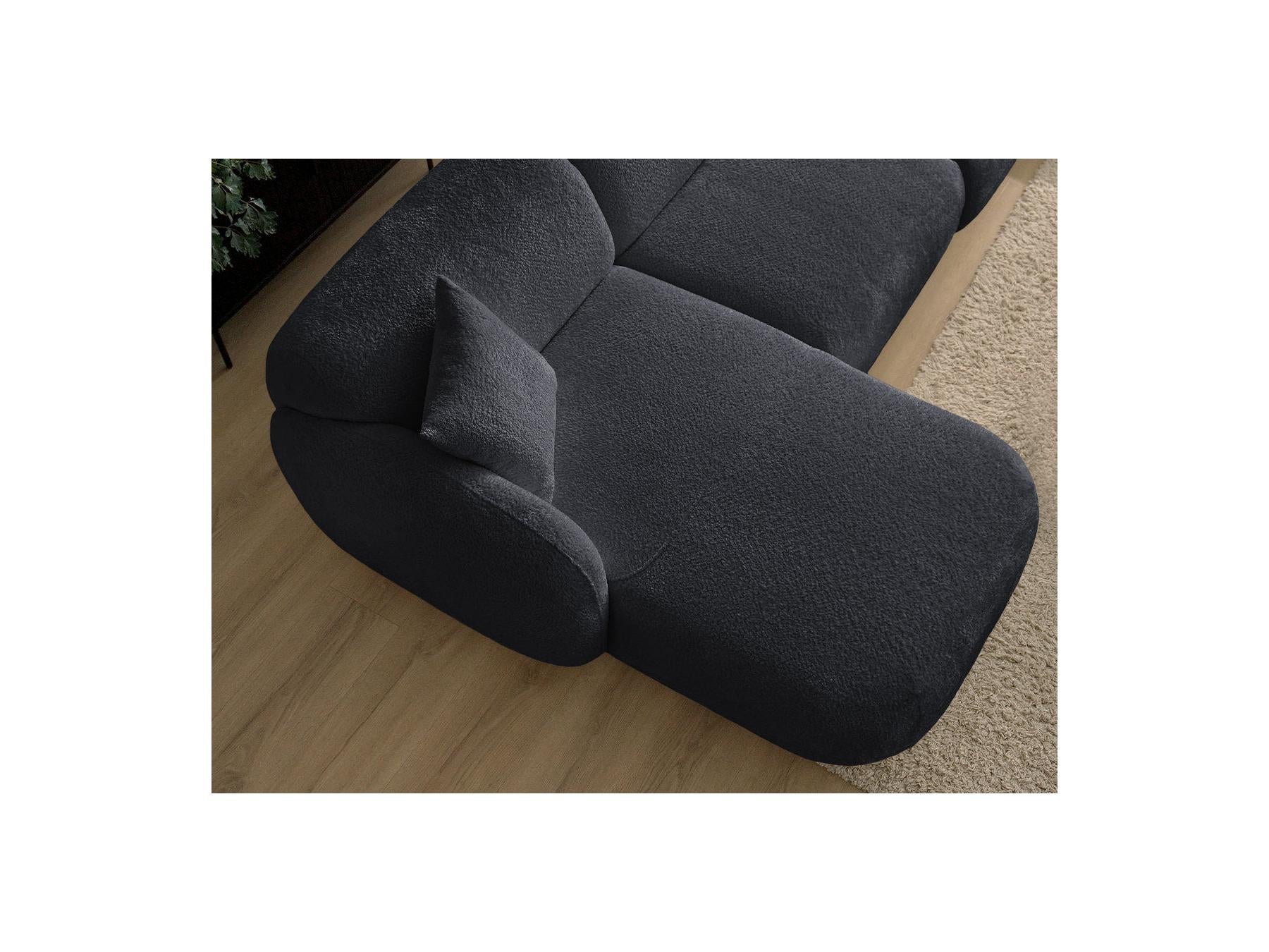 Anda - Modular Fixed Corner Sofa - Chenille Fabric - Left Corner