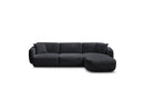 Anda - Canapé D'Angle Fixe Modulable - Tissu Chenille - Angle Droit