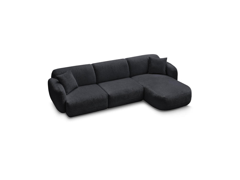 Anda - Canapé D'Angle Fixe Modulable - Tissu Chenille - Angle Droit