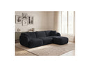 Anda - Canapé D'Angle Fixe Modulable - Tissu Chenille - Angle Droit