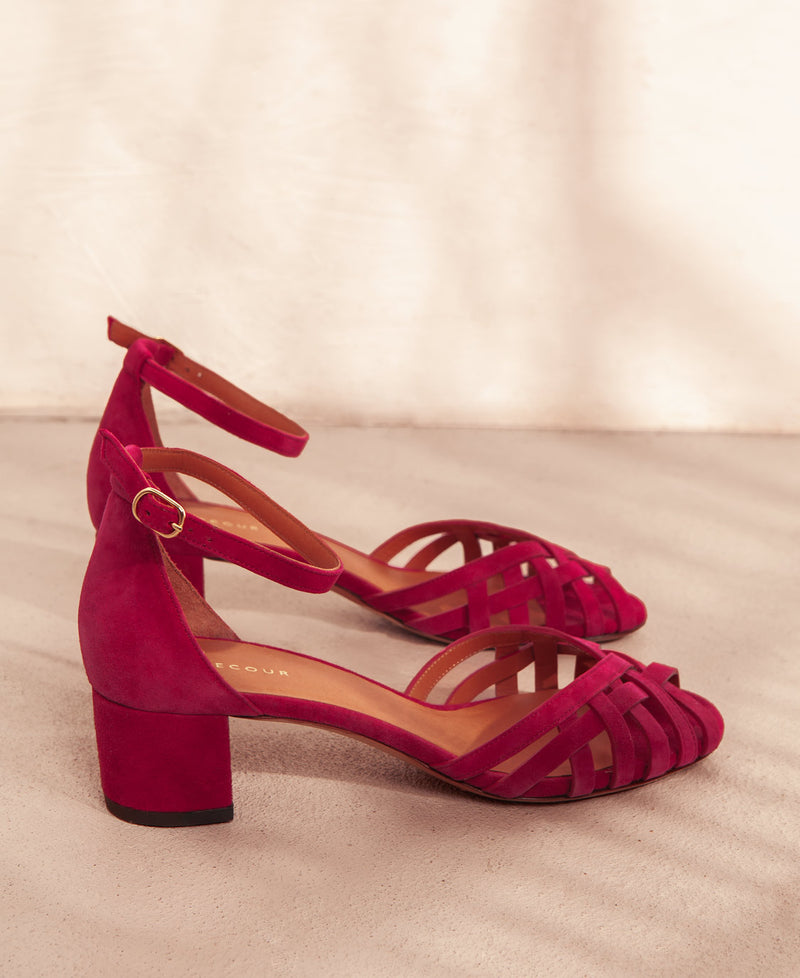 Sandals N°451 Raspberry