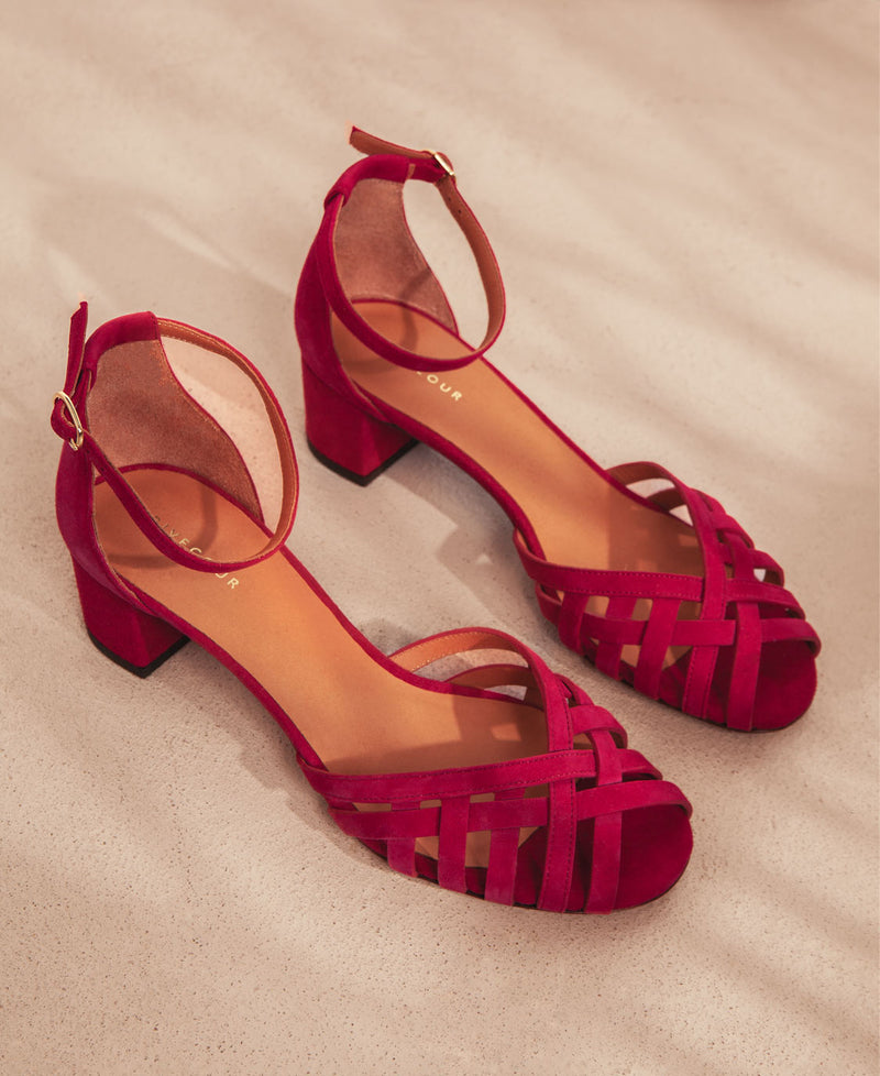 Sandals N°451 Raspberry
