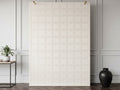 Owen - Tapis Poils Ras Motif Abstrait - Blanc