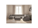 Anda - Sofá panorámico modular fijo - Con 4 sillas bajas, 1 chaise longue, 1 esquinero y 1 puf - Ángulo recto