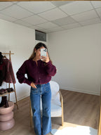 Cardigan Irène Bordeaux