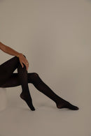 Collant Super Résistant – Noir Microfibre – 40D 3D