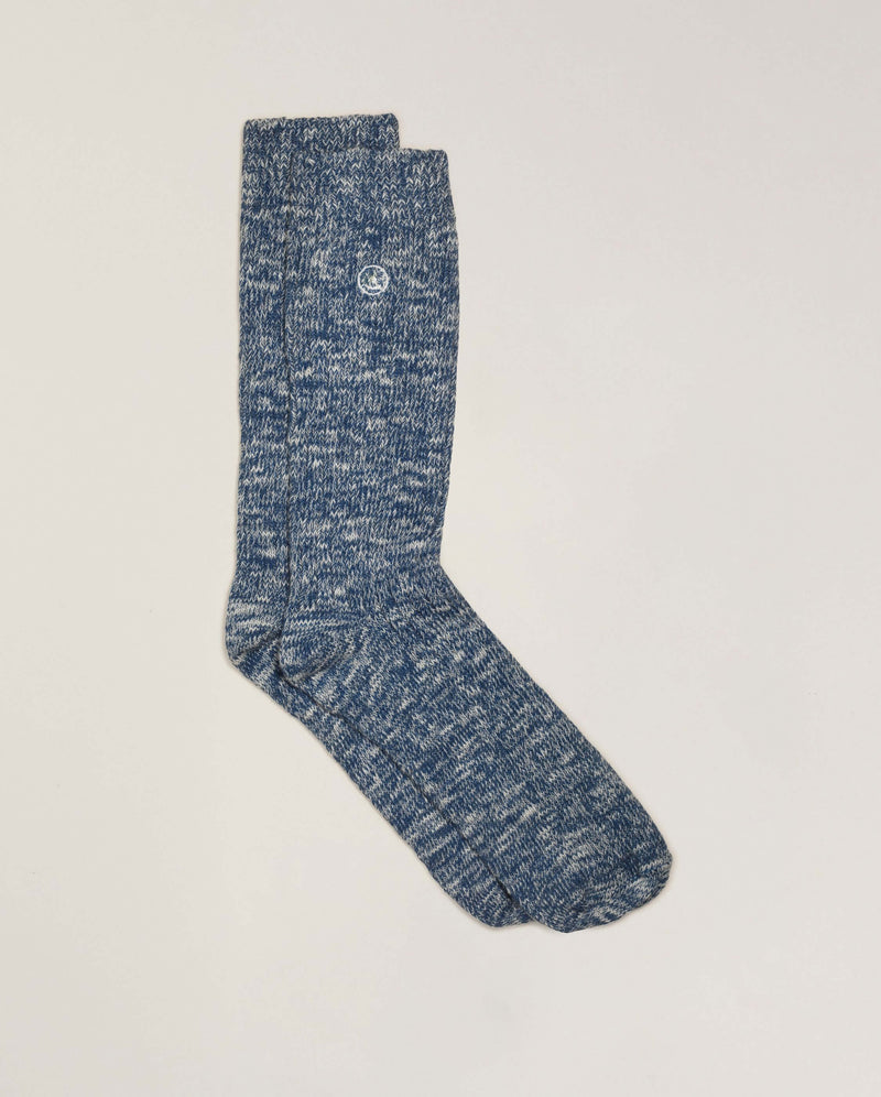 chaussette homme chinée beige clair Angarde packshot plat