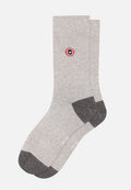 Robuste Patterned Mid-Calf Socks - Light Grey Anthracite Grey