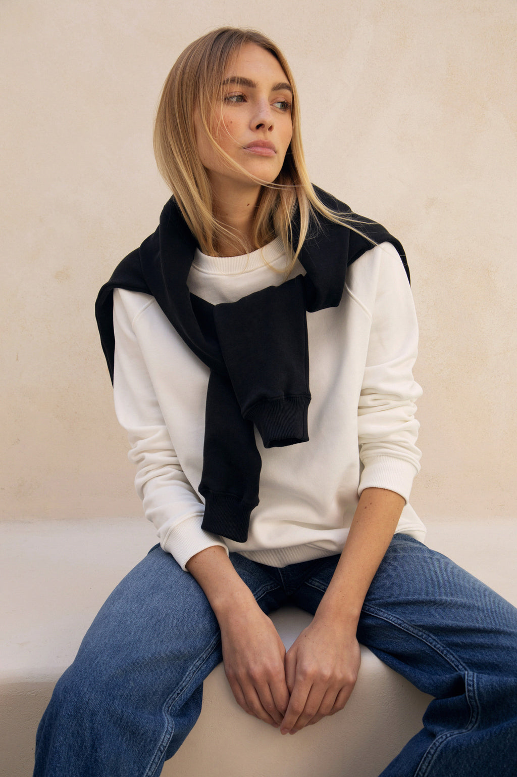 Sweat-shirt Le Alistair - Blanc