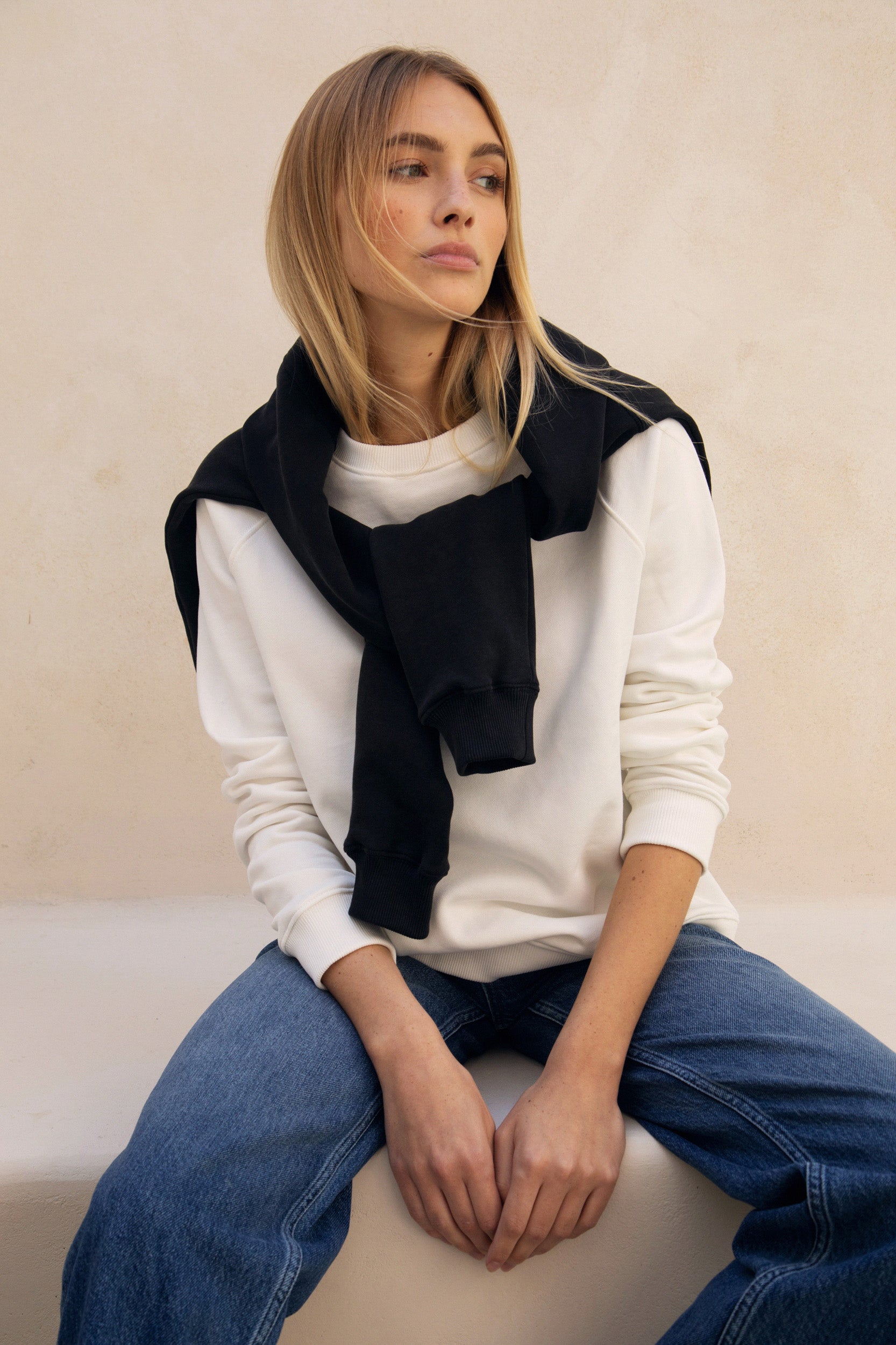 Sweat-shirt Le Alistair - Blanc