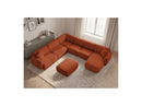 Anda - Canapé Panoramique Fixe Modulable - Avec 4 Chauffeuses, 1 Méridienne, 1 Angle Et 1 Pouf - Angle Gauche