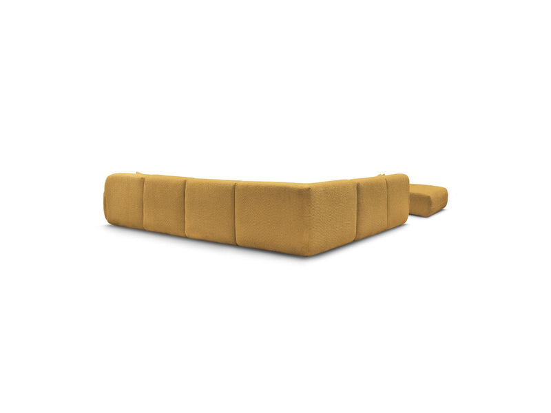 Anda - Canapé Panoramique Fixe Modulable - Avec 4 Chauffeuses, 1 Méridienne, 1 Angle Et 1 Pouf - Angle Gauche