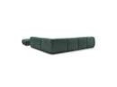 Anda - Sofá panorámico modular fijo - Con 4 sillas bajas, 1 chaise longue, 1 esquinero y 1 puf - Ángulo recto