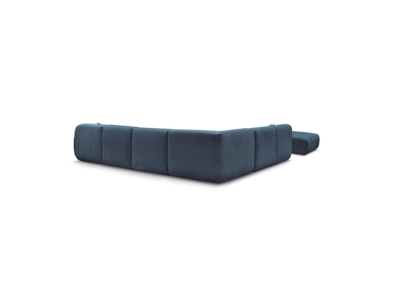 Anda - Canapé Panoramique Fixe Modulable - Avec 4 Chauffeuses, 1 Méridienne, 1 Angle Et 1 Pouf - Angle Gauche