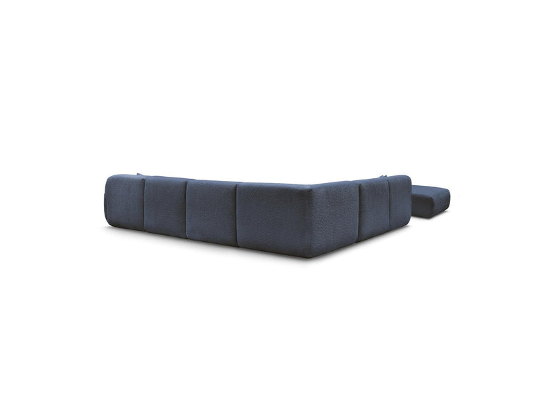 Anda - Canapé Panoramique Fixe Modulable - Avec 4 Chauffeuses, 1 Méridienne, 1 Angle Et 1 Pouf - Angle Gauche