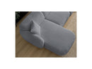 Anda - Sofá panorámico modular fijo - Con 4 sillas bajas, 1 chaise longue, 1 esquinero y 1 puf - Ángulo recto