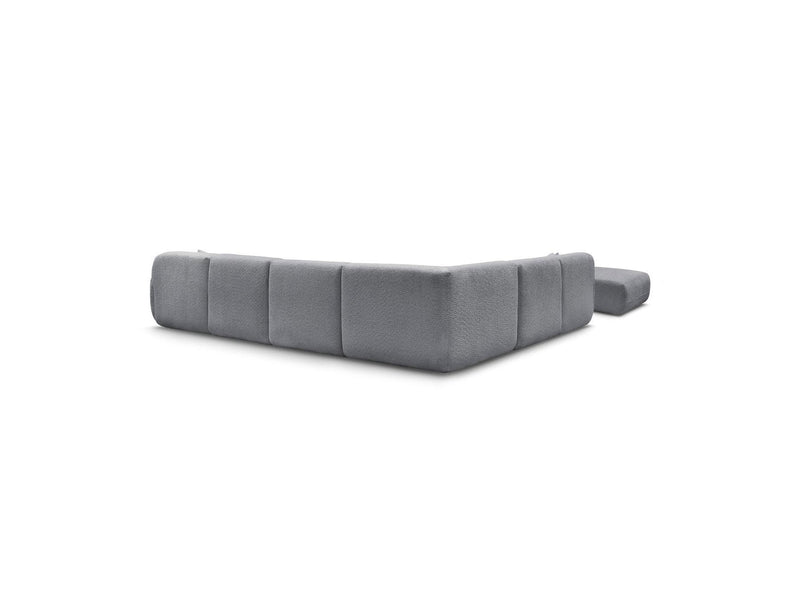 Anda - Canapé Panoramique Fixe Modulable - Avec 4 Chauffeuses, 1 Méridienne, 1 Angle Et 1 Pouf - Angle Gauche