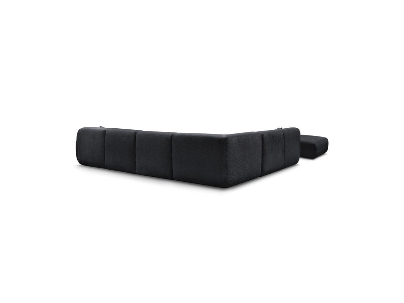 Anda - Canapé Panoramique Fixe Modulable - Avec 4 Chauffeuses, 1 Méridienne, 1 Angle Et 1 Pouf - Angle Gauche