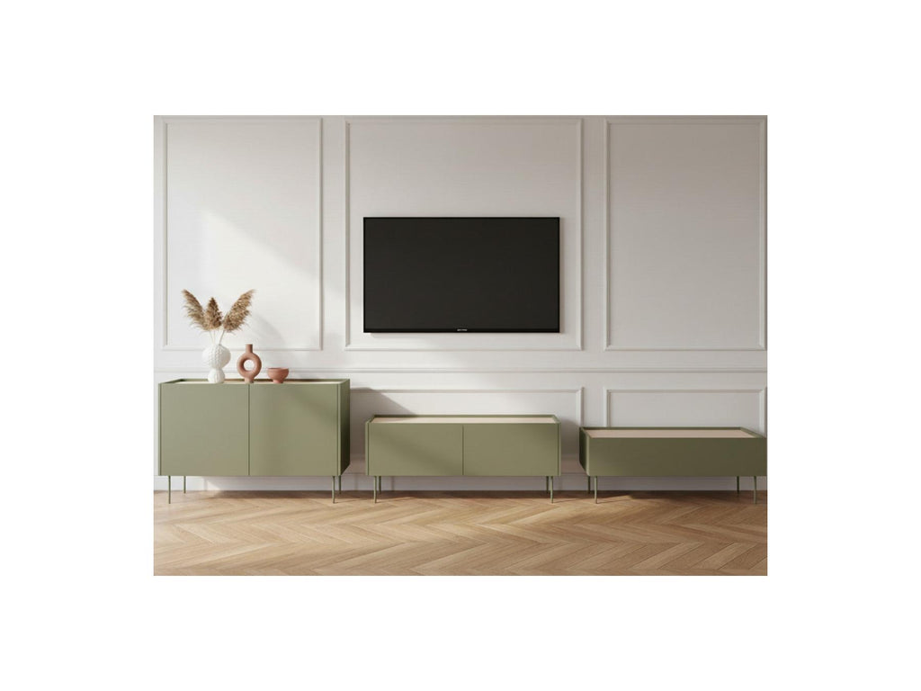 Atlas - Ensemble Avec Buffet 120 Cm + Meuble Tv 120 Cm + Table Basse 120 Cm