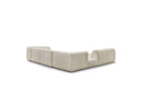 Anda - Modular Fixed Panoramic Sofa - With 3 Easy Chairs, 1 Chaise Lounge, 2 Corners and 1 Pouf - Left Corner