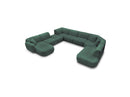 Anda - Modular Fixed Panoramic Sofa - With 3 Easy Chairs, 1 Chaise Lounge, 2 Corners and 1 Pouf - Left Corner