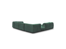 Anda - Modular Fixed Panoramic Sofa - With 3 Easy Chairs, 1 Chaise Lounge, 2 Corners and 1 Pouf - Left Corner