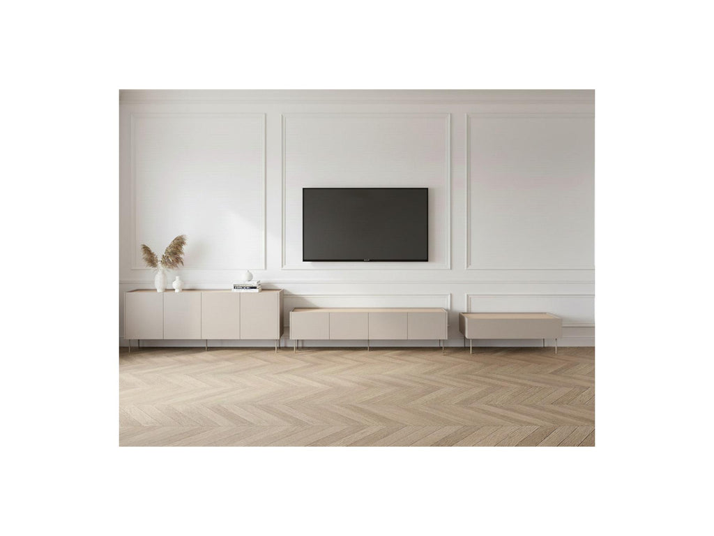 Atlas - Ensemble Avec Buffet 220 Cm + Meuble Tv 220 Cm + Table Basse 120 Cm
