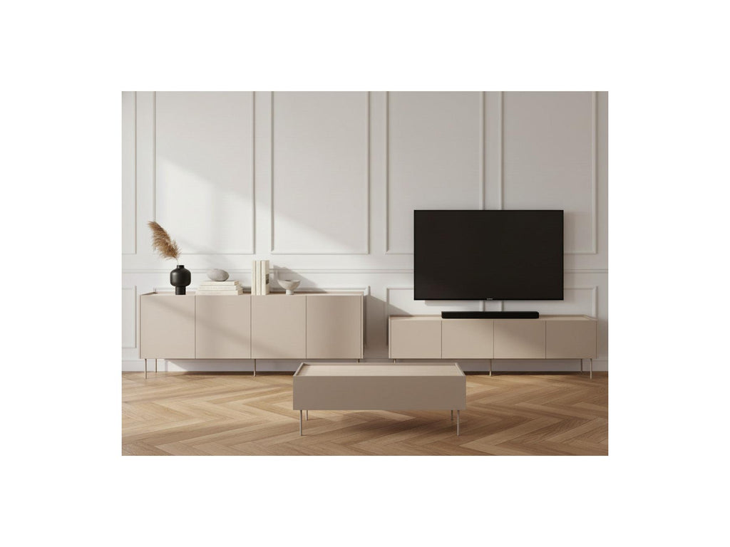 Atlas - Ensemble Avec Buffet 220 Cm + Meuble Tv 220 Cm + Table Basse 120 Cm