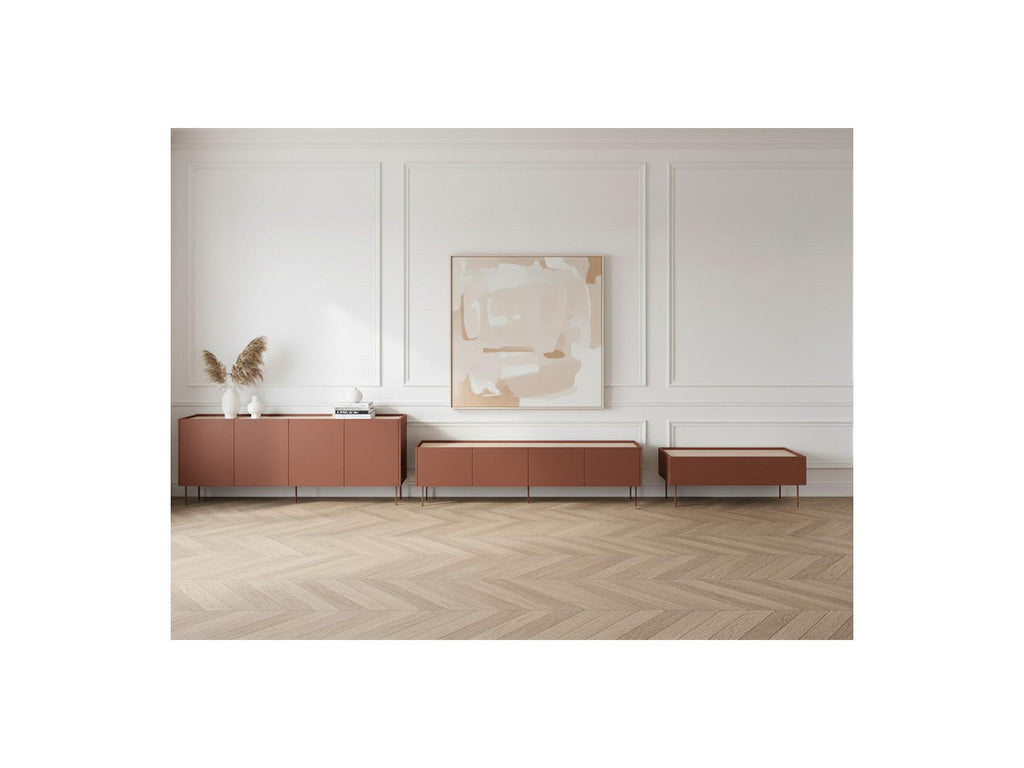 Atlas - Ensemble Avec Buffet 220 Cm + Meuble Tv 220 Cm + Table Basse 120 Cm